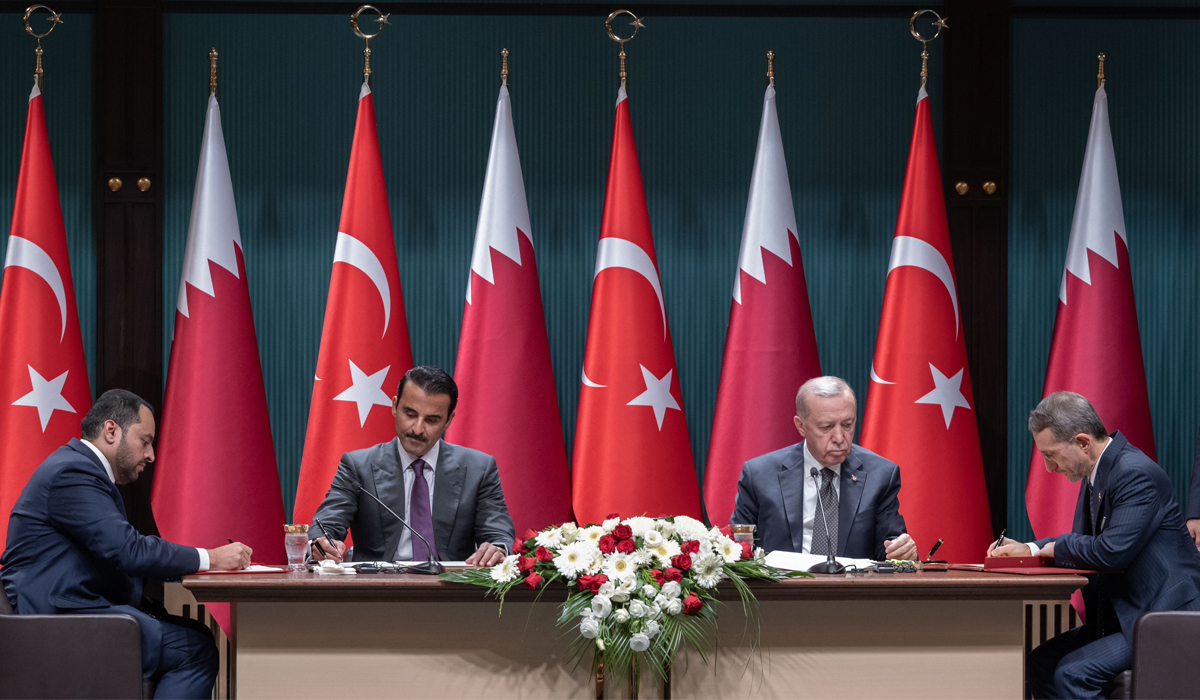 HH the Amir, President of Turkiye Witness Signing Agreements MoUs